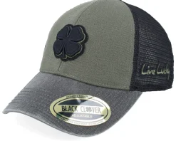 Two Tone Vintage 32 Black/Army Green Trucker - Black Clover