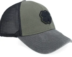 Two Tone Vintage 32 Black/Army Green Trucker - Black Clover