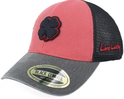 Two Tone Vintage Red/Black Trucker - Black Clover