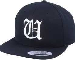 U Letter 3D Black Snapback - Iconic