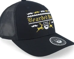 Ugly Christmas Logo Black Trucker - Ho-Ho-Hats