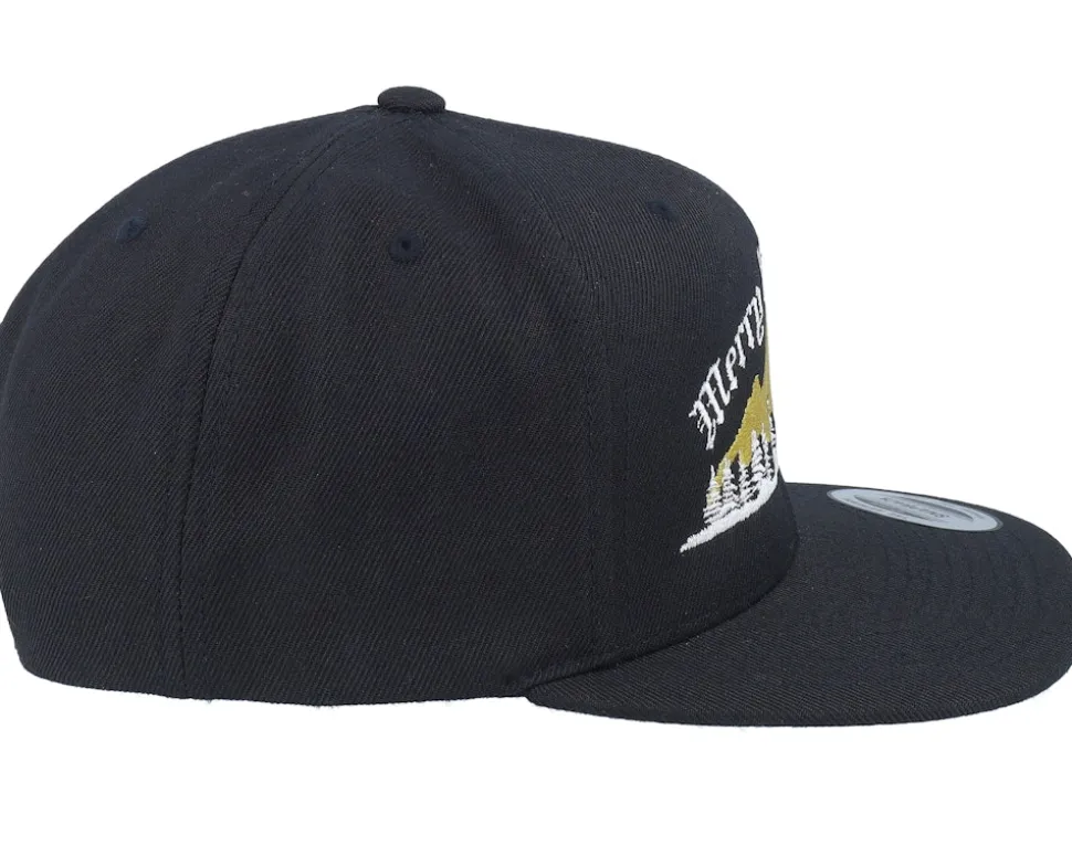 Ugly Merry Christmas Mountain Black Snapback - Ho-Ho-Hats