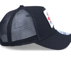 UK Ripped Flag Patch Tea Black Trucker - Iconic