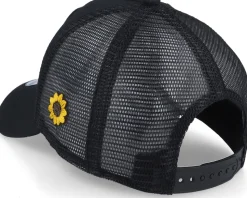 Ukrainian Flag Patch Sunflower Black Trucker - Iconic