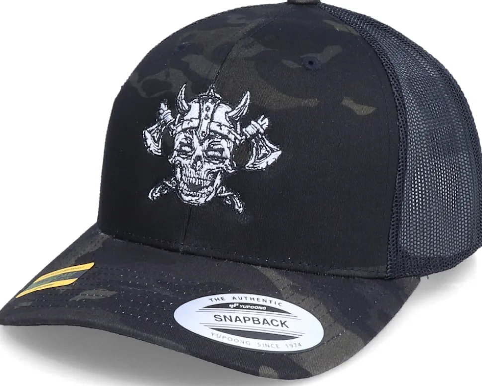 Undead Viking Multicam Black Camo Trucker - Vikings
