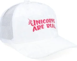 Unicorns Are Real Velvet White/White A-frame Trucker - Unicorns