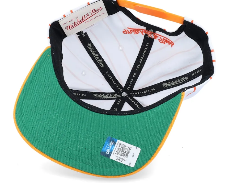University Of Miami Newco White Snapback - Mitchell & Ness