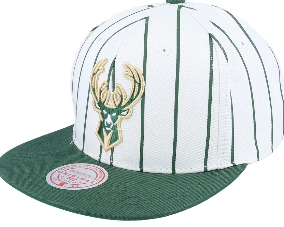 University Of Miami Newco White Snapback - Mitchell & Ness