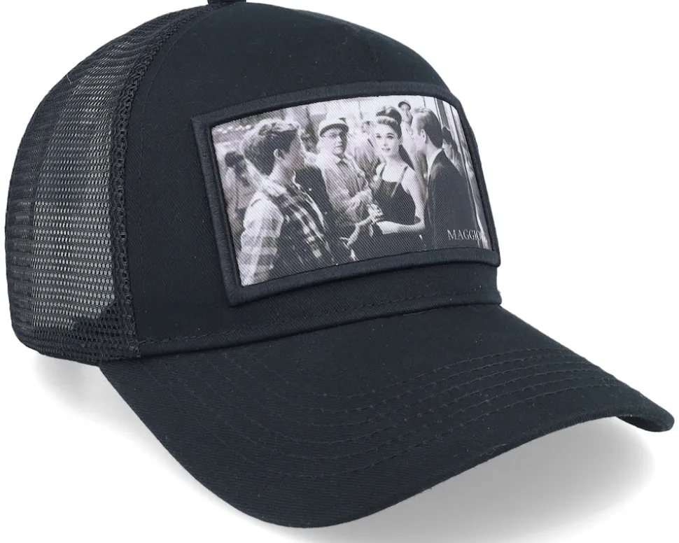 Unlimited Audrey Black A-Frame Trucker - Maggiore