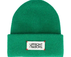 Unravel Classic Beanie Jelly Bean Green Cuff - Upfront
