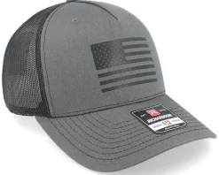 Usa Flag Charcoal/Black Trucker - Iconic