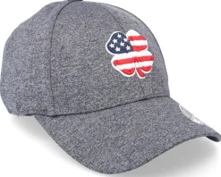 Usa Flag Heather Stretch Fit Grey Flexfit - Black Clover