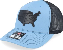 Usa Map Flag Black Columbia Blue/Black Trucker - Iconic