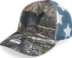 Usa Map Flag Black Patch Mossy Oak/Stars & Stripes - Iconic