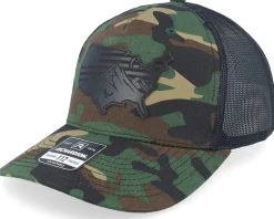 Usa Map Flag Black Patch Camo/Black Trucker - Iconic