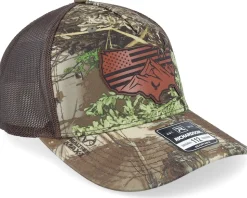 Usa Map Flag Brown Patch Realtree/Max-1 Xt/Brown Trucker - Iconic