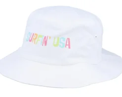 Usa Twill Sccreen White Bucket - American Needle