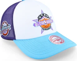 Utah Jazz Party Time White Trucker - Mitchell & Ness