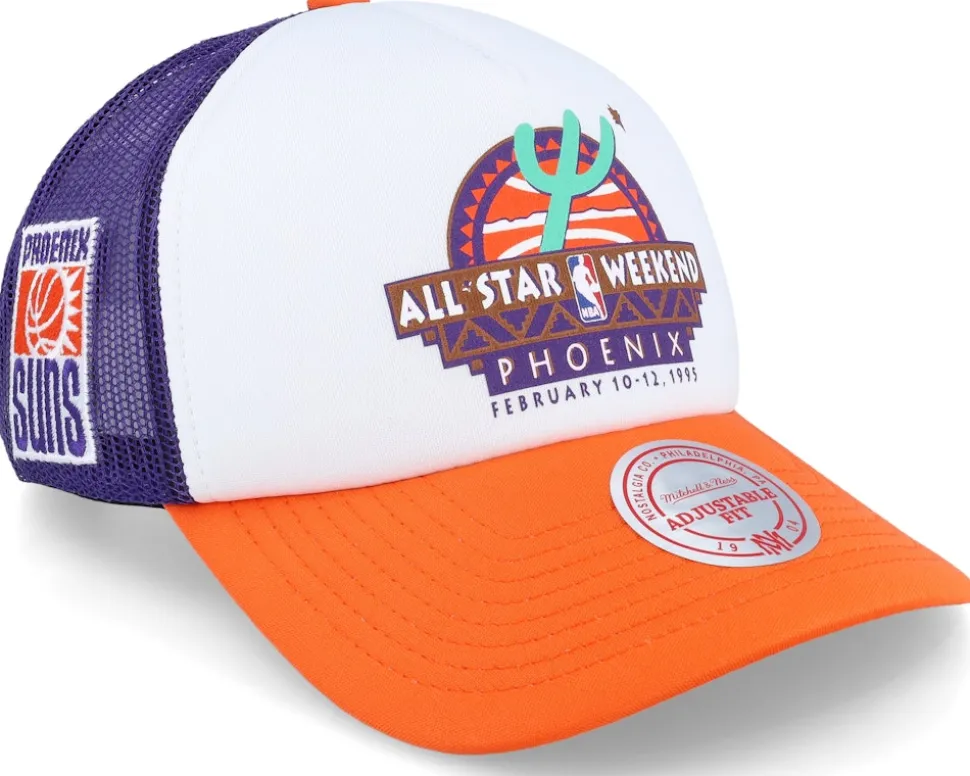 Utah Jazz Party Time White Trucker - Mitchell & Ness