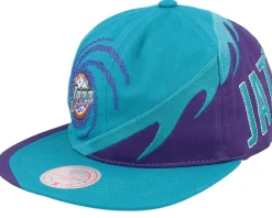 Utah Jazz Spiral Deadstock Teal Snapback - Mitchell & Ness