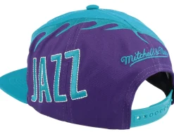 Utah Jazz Spiral Deadstock Teal Snapback - Mitchell & Ness