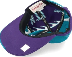 Utah Jazz Spiral Deadstock Teal Snapback - Mitchell & Ness