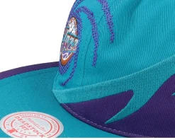 Utah Jazz Spiral Deadstock Teal Snapback - Mitchell & Ness