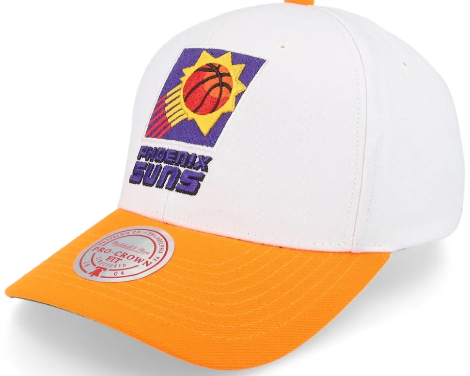 Utah Jazz Team 2 Tone 2.0 Pro White/Teal Adjustable - Mitchell & Ness