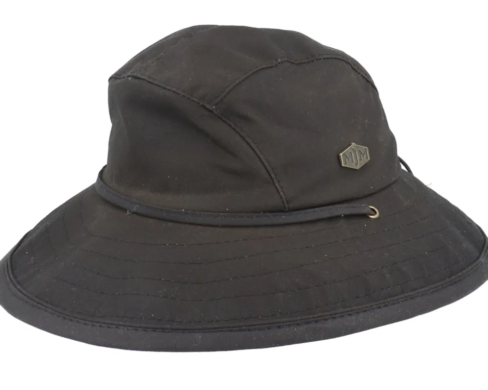 Utrecht Wax Cotton Brown Southwest Hat - MJM Hats