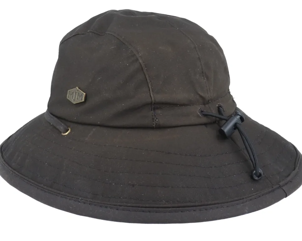 Utrecht Wax Cotton Brown Southwest Hat - MJM Hats