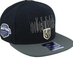 Vegas Golden Knights Black/Charcoal Heather Snapback - Fanatics