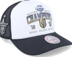 Vegas Golden Knights Champions White/Black Trucker - Mitchell & Ness