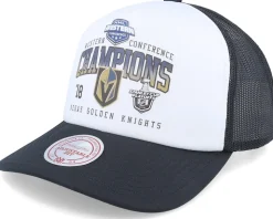 Vegas Golden Knights Champions White/Black Trucker - Mitchell & Ness