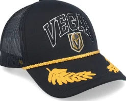 Vegas Golden Knights Gold Leaf Hwc Black Trucker - Mitchell & Ness