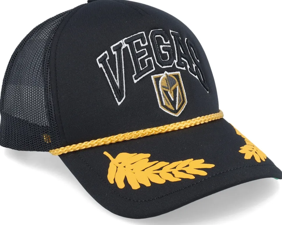 Vegas Golden Knights Gold Leaf Hwc Black Trucker - Mitchell & Ness