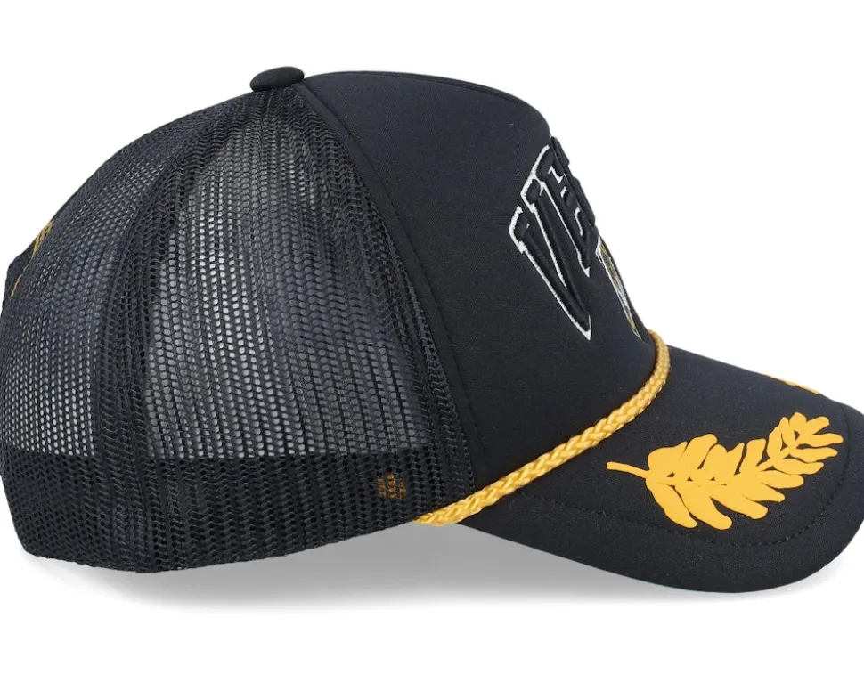 Vegas Golden Knights Gold Leaf Hwc Black Trucker - Mitchell & Ness