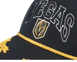 Vegas Golden Knights Gold Leaf Hwc Black Trucker - Mitchell & Ness