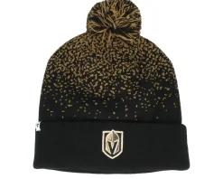 Vegas Golden Knights Iconic Gradiant Beanie Black/Harvest Pom - Fanatics