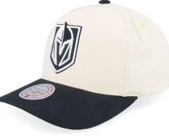 Vegas Golden Knights Overspray Pro Off White/Black A-frame Adjustable - Mitchell & Ness