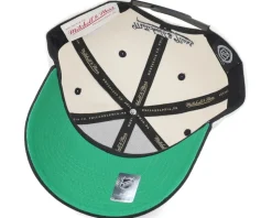 Vegas Golden Knights Retro Type Pro Off White/Black Adjustable - Mitchell & Ness