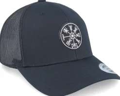 Vegvisir Rungalder Patch Black Trucker - Vikings