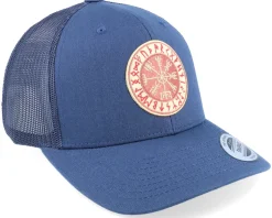 Vegvísir Rungalder Patch Navy Trucker - Vikings