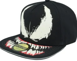 Venom Glow In The Dark Novelty Black Snapback - Difuzed