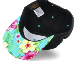 Vibes Patch Hawaiian Black/Aqua Snapback - Iconic