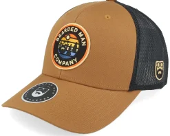 Vibrant Sunset Patch Caramel/Black Trucker - Bearded Man