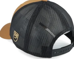 Vibrant Sunset Patch Caramel/Black Trucker - Bearded Man