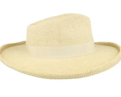 Victoria Straw Natural/Oat Milk Fedora - Brixton