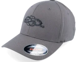 Viking Knot Worm Black Dark Grey Flexfit - Vikings