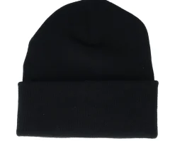 Viking Wolf Black Patch Black Beanie - Vikings