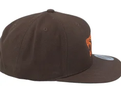 Viking Wolf Orange/Dark Brown Snapback - Vikings